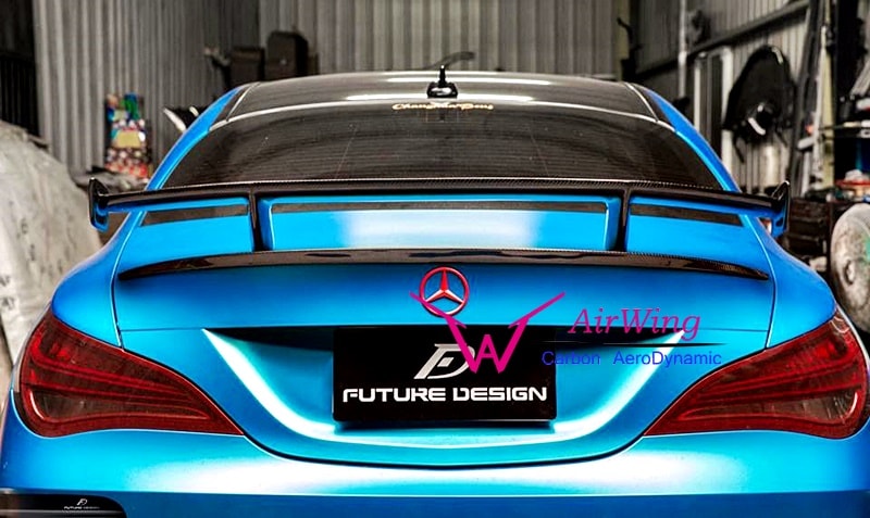 W117 CLA - Revo style Carbon Trunk Spoiler 01